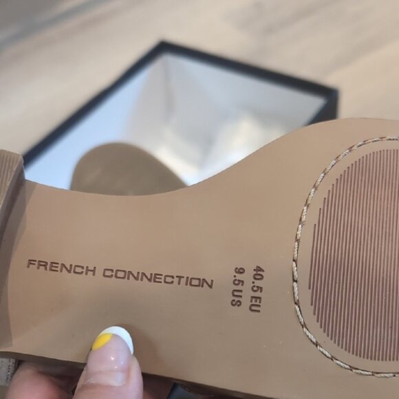 French Connection Womens Taupe Flats New On Box - Picture 9 of 10